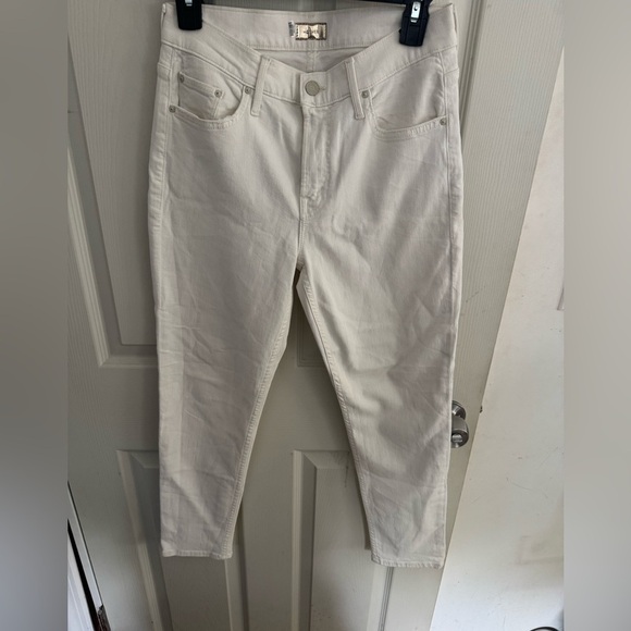 Mother Denim Off White Jeans High Waisted Looker 25 Whipping the Cream - Picture 3 of 15